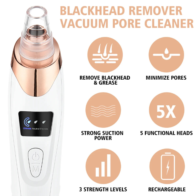 ELECTRIC BLACK HEAD REMOVER VACCUM MACHINE | Skincare Tools