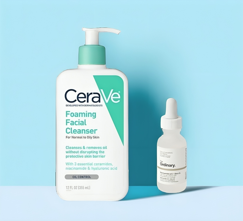 Clear Skin Duo | Ordinary Niacinamide and Any CeraVe Control Cleanser