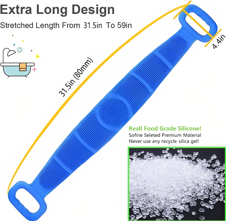 Silicone Body Brush | Soft Bristles for Daily Shower
