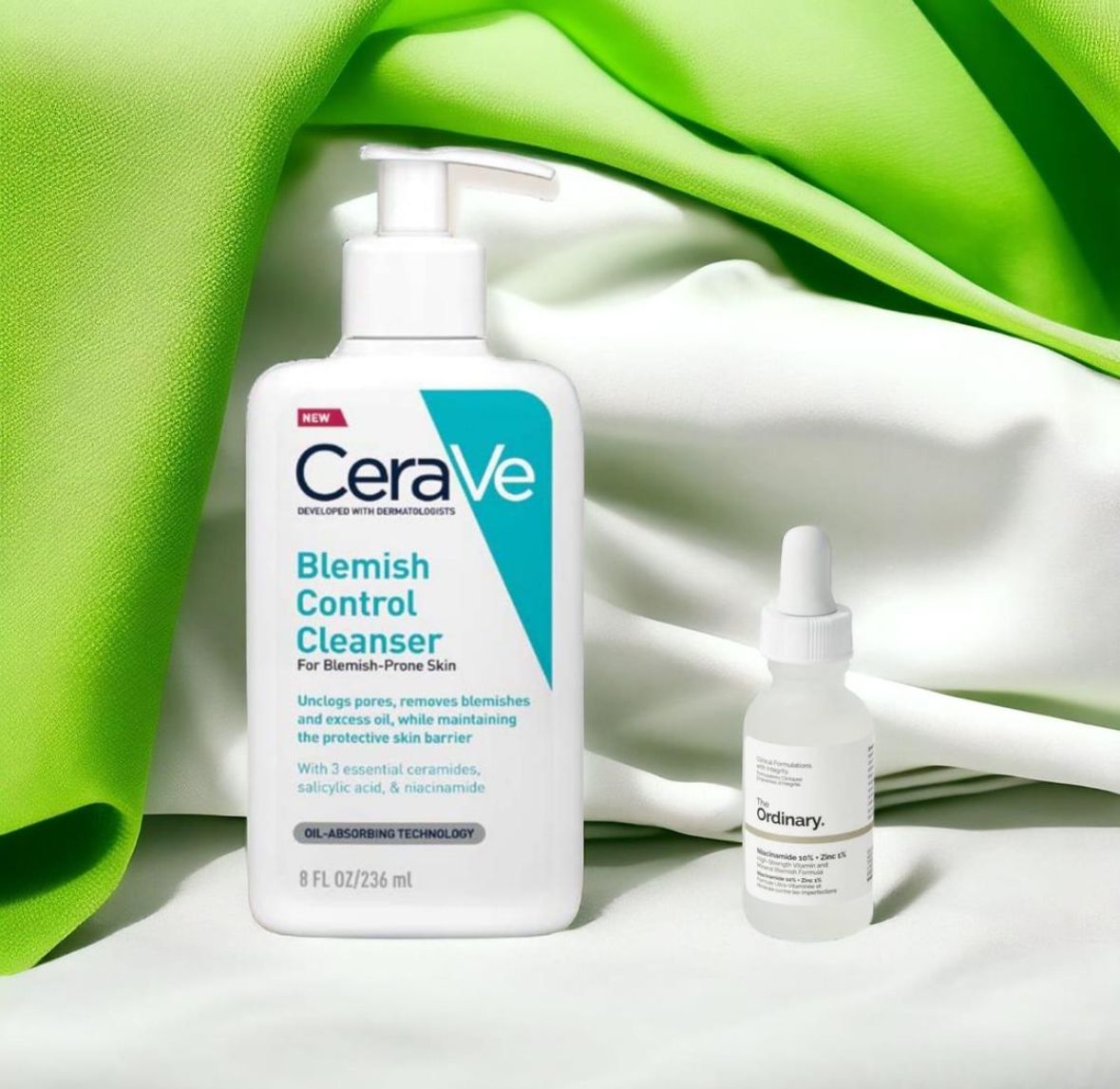 Clear Skin Duo | Ordinary Niacinamide and Any CeraVe Control Cleanser